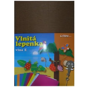E-Welle karton 260 g 34,5 x 24,5 cm egyenes-barna 10 lap